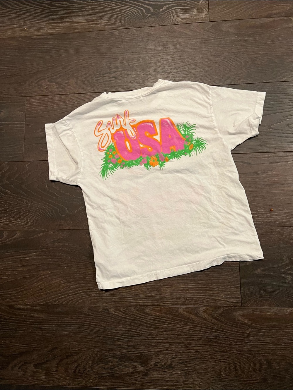 Free People / Daydreamer Graphic Tee Pink Convertible "The Beach Boys" SZ XS - Picture 3 of 10